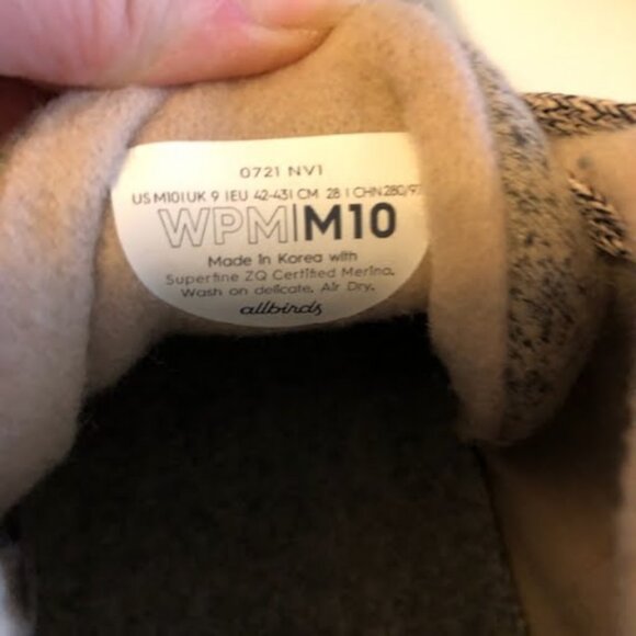 New ALLBIRDS Piper Merino Wool Mids Grey/Pink High Top Ankle Sneakers 10 - Picture 7 of 7